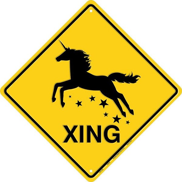 signs 4 fun Unicorn Crossing Sign