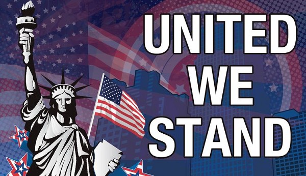 signs 4 fun US United We Stand Sticker