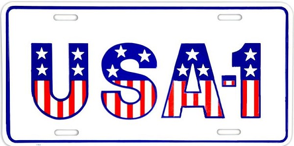 signs 4 fun USA #1 License Plate