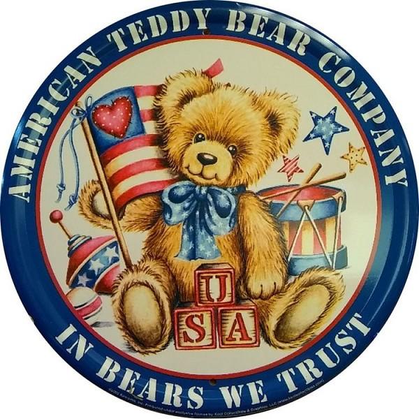 signs 4 fun USA Bear Round Sign