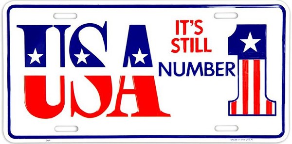 signs 4 fun USA Still #1 License Plate
