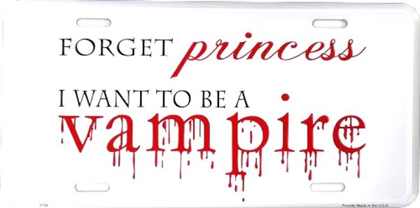signs 4 fun Vampire Princess License Plate