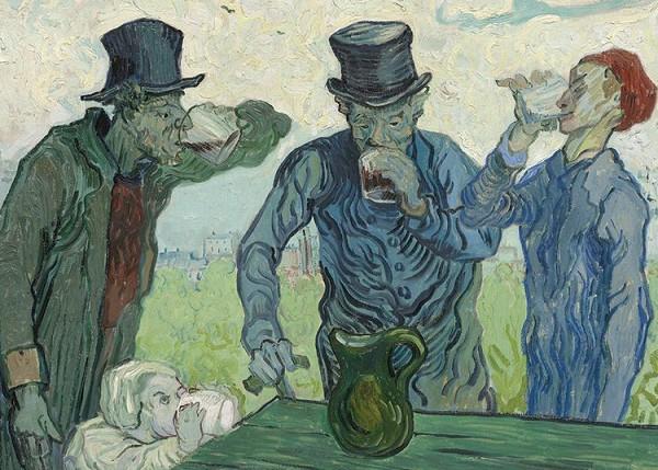 signs 4 fun Van Gogh - Drinkers Magnet