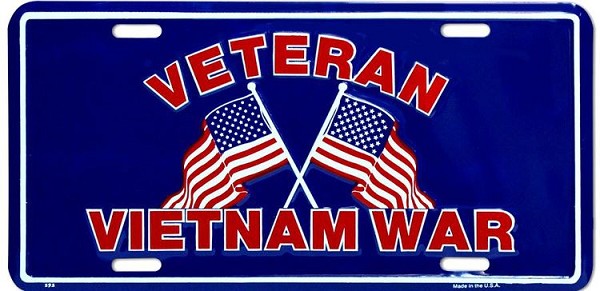 signs 4 fun Veteran Vietnam War License Plate