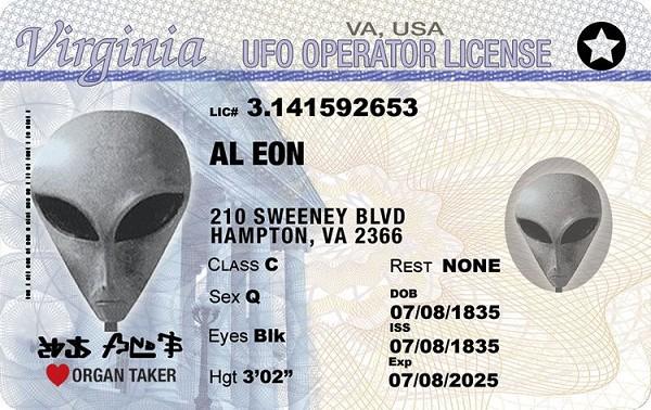 signs 4 fun Virginia Alien ID