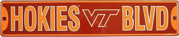 signs 4 fun Virginia Tech Hokies Street Sign