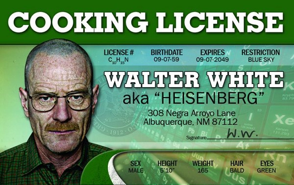 signs 4 fun Walter White ID