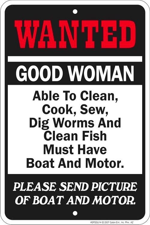 signs 4 fun Wanted Boat Sm. Parking Sign