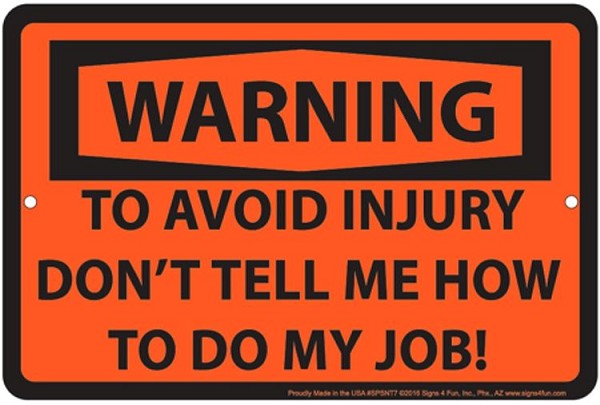 signs 4 fun Warning Avoid Sm. Parking Sign