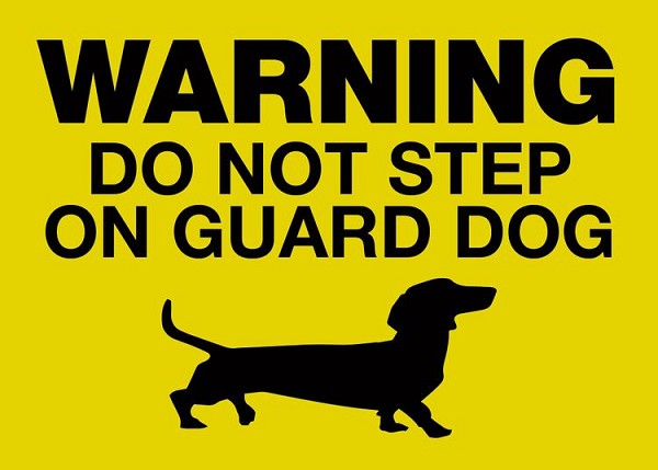 signs 4 fun Warning Don't Step Magnet