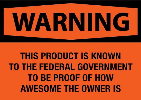 signs 4 fun Warning - Owner is Awesome Magnet