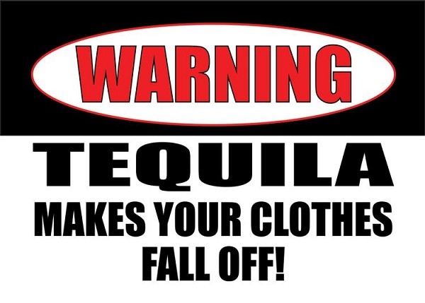 signs 4 fun Warning Tequila Novelty Magnet
