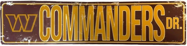 signs 4 fun Washington Commanders Dr Street Sign