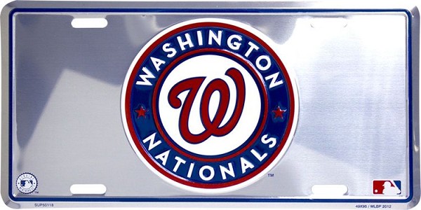 signs 4 fun Washington Nationals License Plate