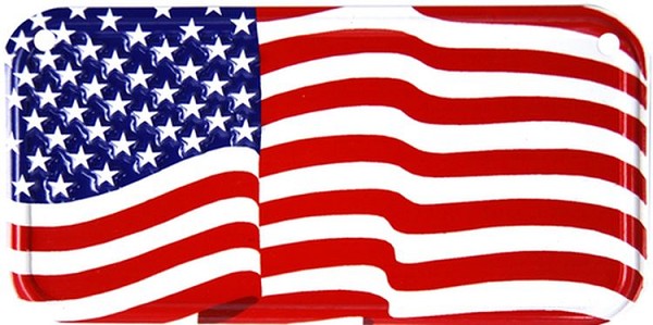 signs 4 fun Waving US Flag Bike Tag