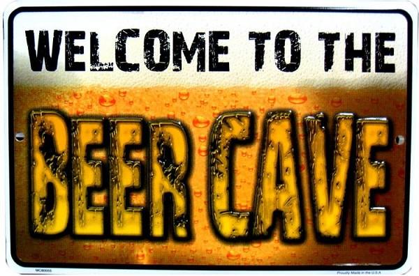 signs 4 fun Welcome Beer Cave Small Parking Sign