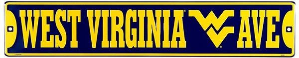 signs 4 fun West Virginia Mountaineers Street Sign