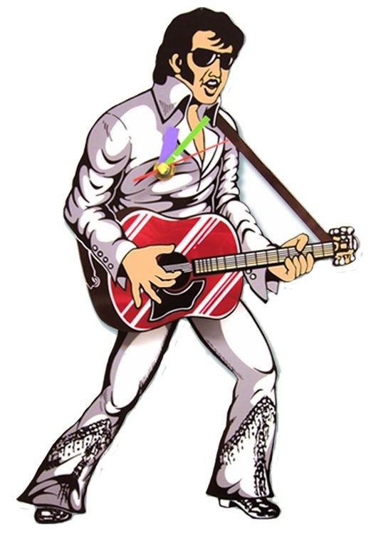 signs 4 fun White Rock Star Wall Clock