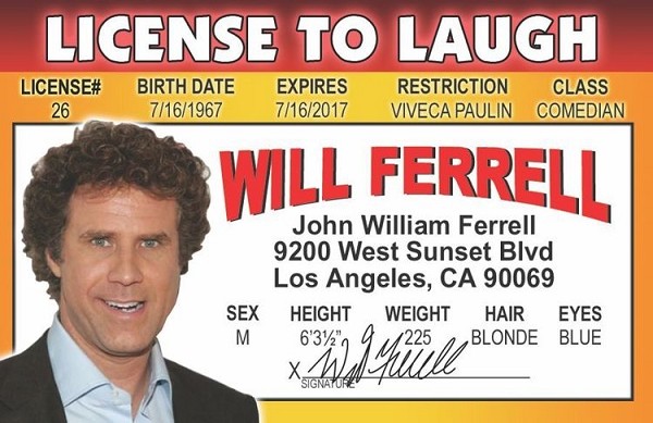 signs 4 fun Will Ferrell ID