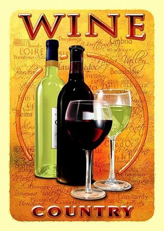 signs 4 fun Wine Country Tin Sign