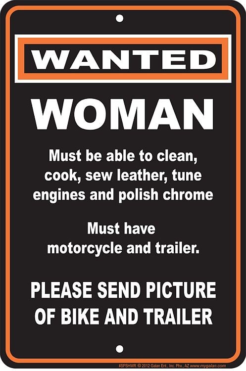 signs 4 fun Woman Wanted Sm. Parking Sign