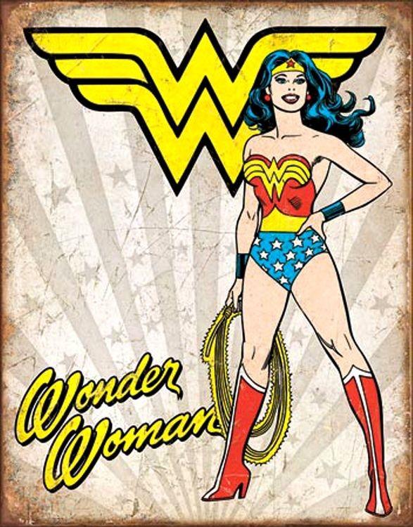 signs 4 fun Wonder Woman Comic Metal Tin Sign