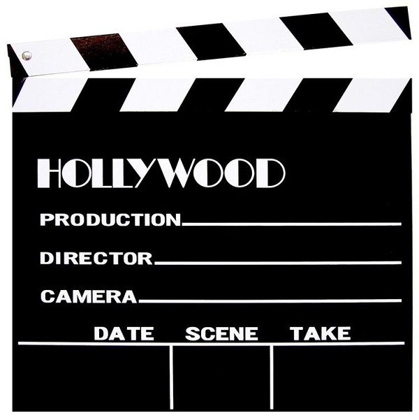 signs 4 fun Wooden Clapboard 12 Inch Sq Hollywood