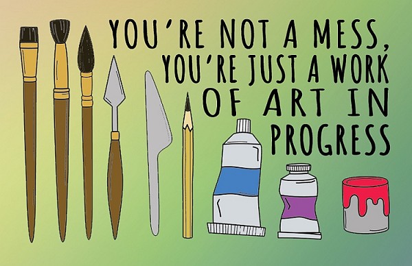 signs 4 fun Work of Art in Progress Pocket Hug