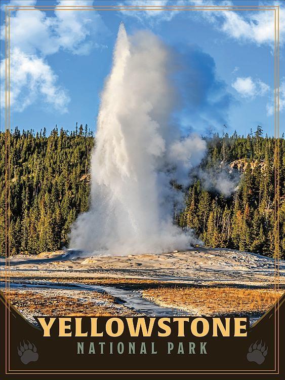 signs 4 fun Yellowstone Geyser Metal Sign