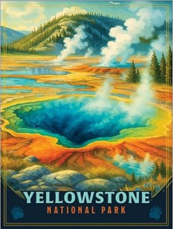 signs 4 fun Yellowstone - Prismatic Metal Sign