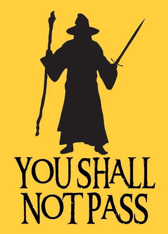 signs 4 fun You Shall Not Pass Magnet