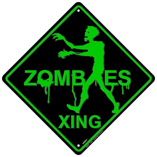 signs 4 fun Zombie Crossing Sign