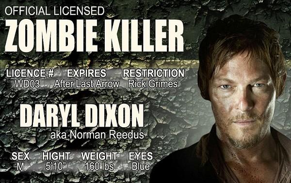 signs 4 fun Zombie Killer Daryl ID