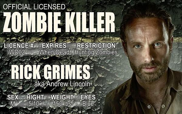 signs 4 fun Zombie Killer Rick ID