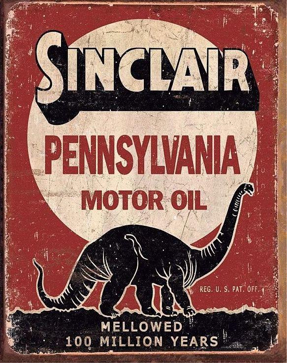 signs 4 fun Sinclair Dinosaur - Million Years Metal Sign