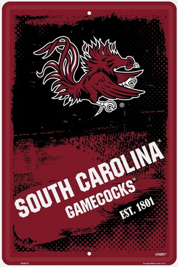 signs 4 fun South Carolina Gamecocks Grunge Large Parking Sign
