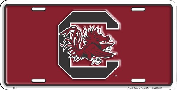 signs 4 fun South Carolina Gamecocks maroon License Plate