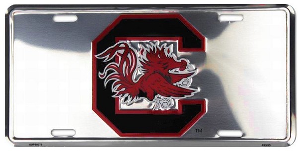 signs 4 fun South Carolina Gamecocks Polish License Plate