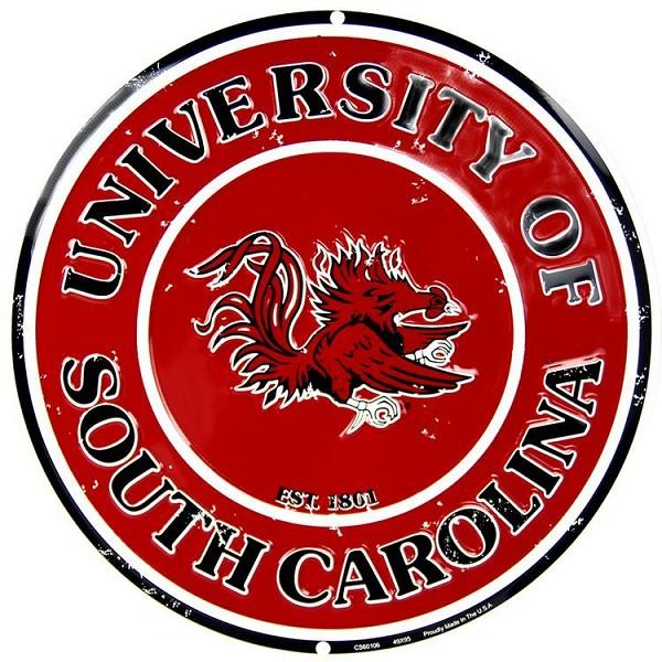 signs 4 fun South Carolina Gamecocks Retro Round Sign