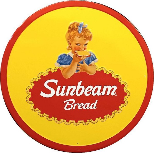 signs 4 fun Sunbeam Bread Lg 24 inch Large Round Sign