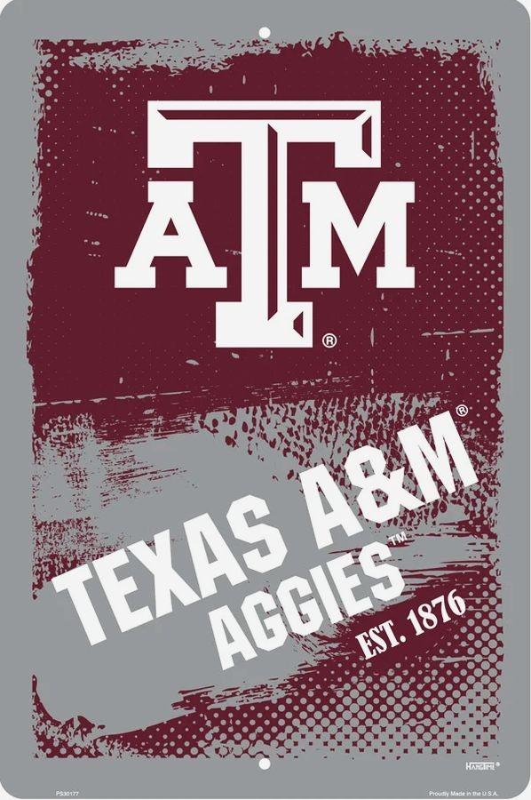 signs 4 fun Texas A&M Aggies Grunge Large Parking Sign