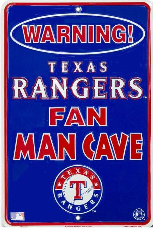 signs 4 fun Texas Rangers Man Cave Small Parking Sign
