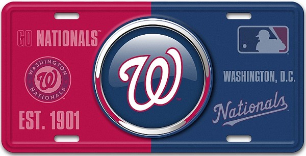 signs 4 fun Washington Nationals Bullseye License Plate