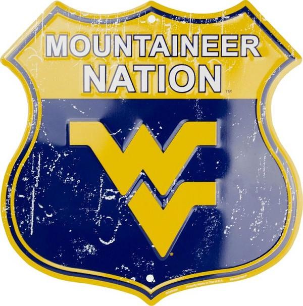 signs 4 fun West Virginia Mountaineer Nation Shield