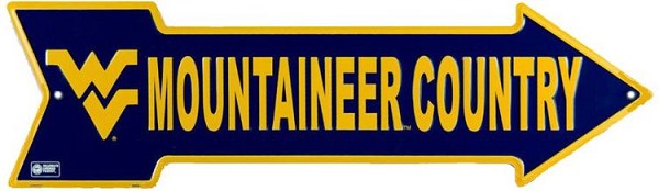signs 4 fun West Virginia Mountaineers Country Arrow Sign