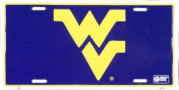 signs 4 fun West Virginia Mountaineers License Plate