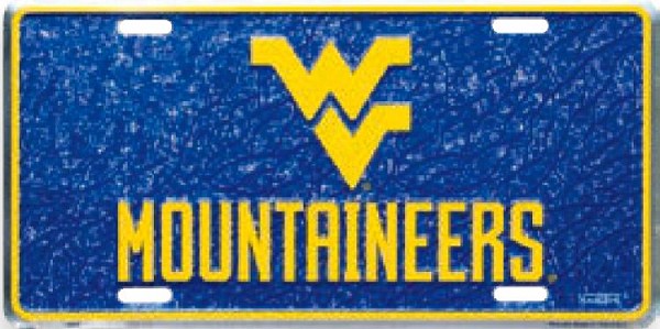 signs 4 fun West Virginia Mountaineers Mosaic Mosaic License Plate