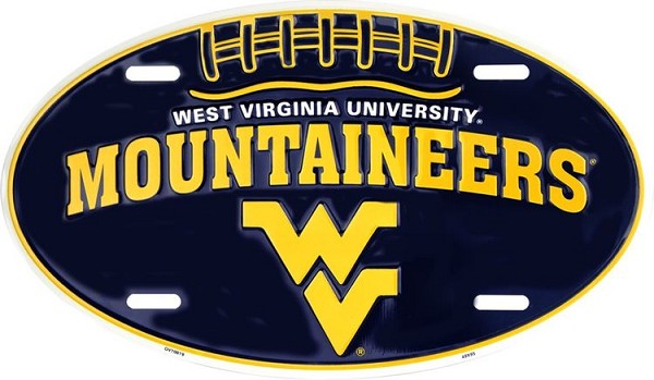signs 4 fun West Virginia Oval Mountaineers License Plate