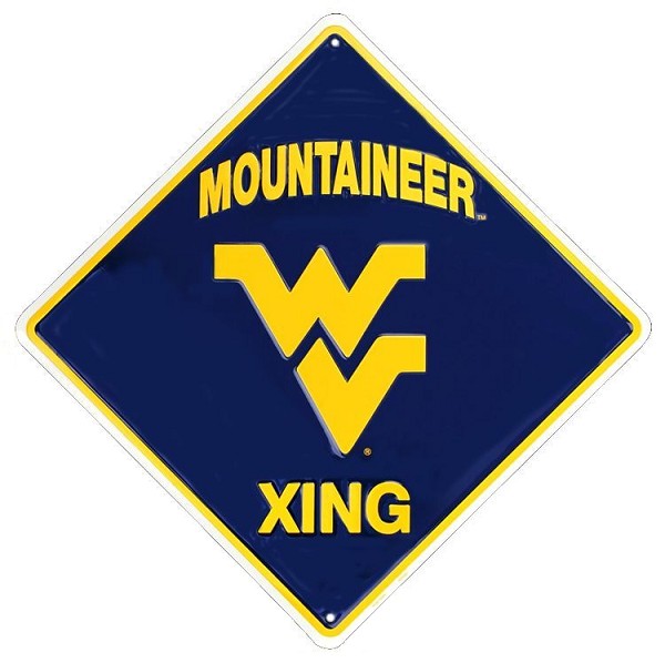signs 4 fun West Virginia Univ. College Crossing Sign
