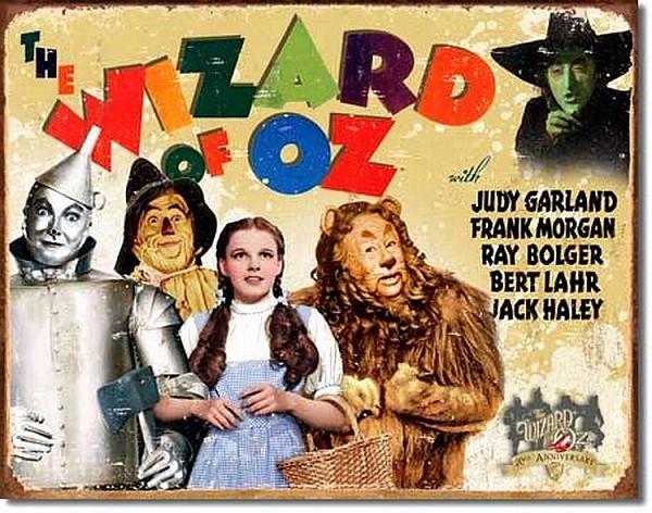 signs 4 fun Wiz of Oz 70th Anniversary Metal Tin Sign